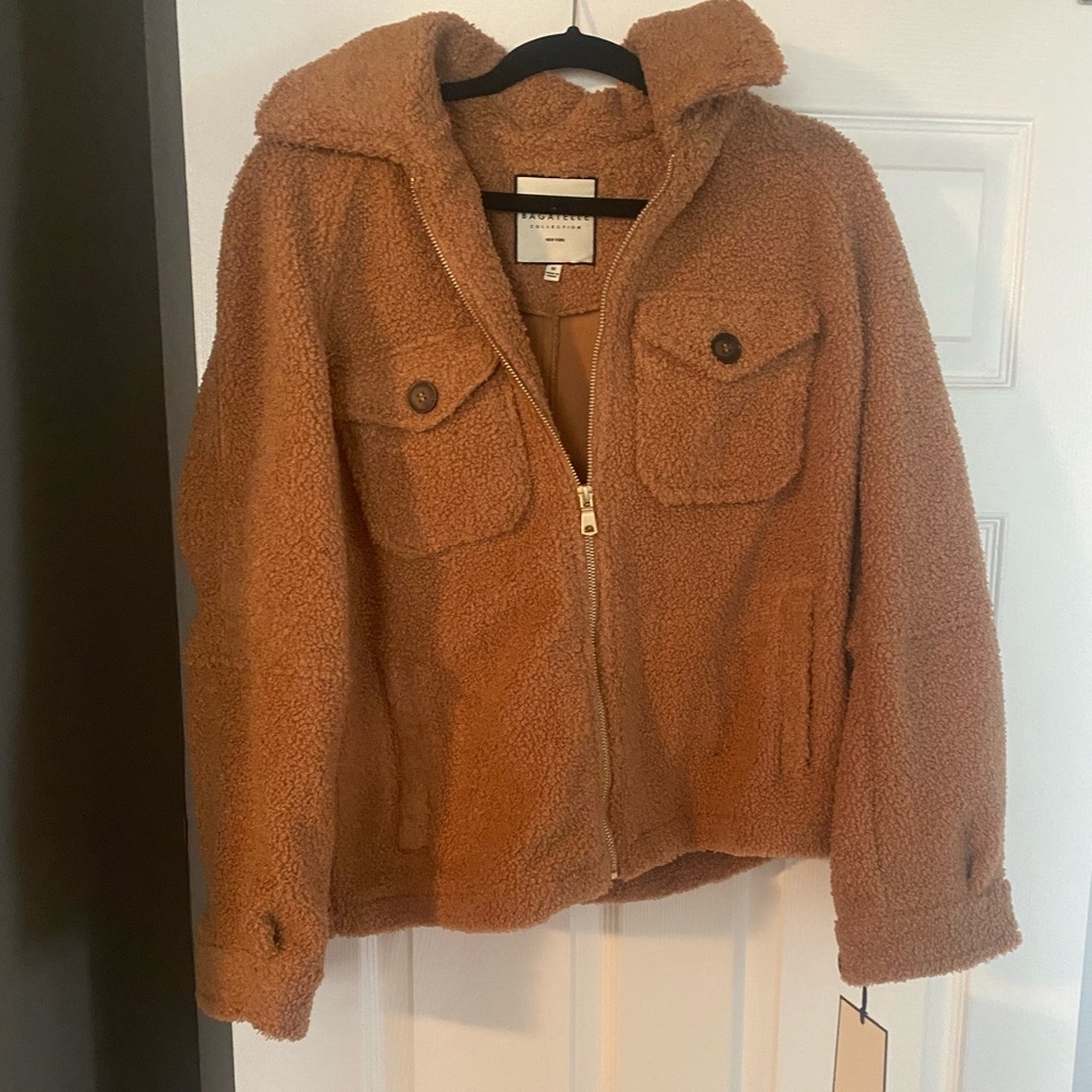 Never worn comfy brown coat